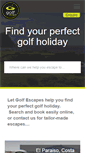 Mobile Screenshot of golf-escapes.com